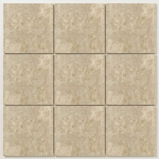 Cappucino Marble Tile 12x12 Polished close-up