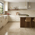 Cappucino Marble Tile 12x24 Polished — Kitchen floor