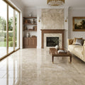 Cappucino Marble Tile 12x24 Polished — Living Room floor