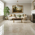 Cappucino Marble Tile 24x24 Polished — Living Room floor