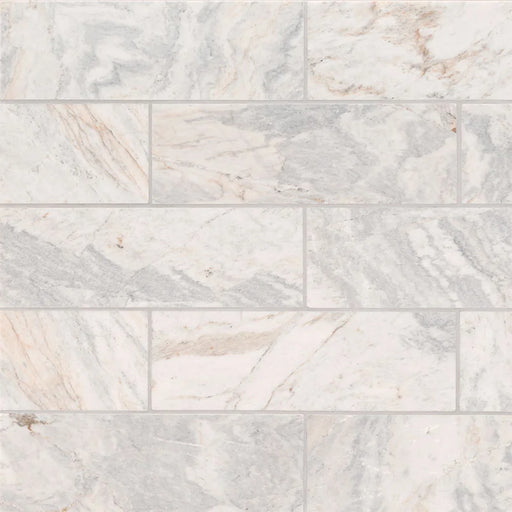 Capri Blue 4x12 Honed Marble Tile