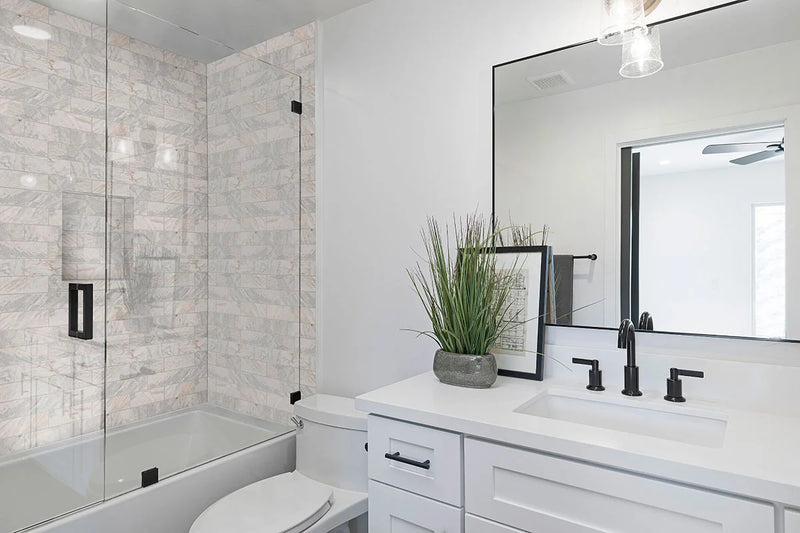 Capri Blue 4x12 Honed Marble Tile