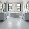 Capri Limestone Tile 12x24 Honed — Bathroom floor