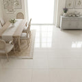Capri Limestone Tile 18x18 Honed — Dining Room floor