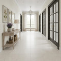 Capri Limestone Tile 18x18 Honed — Hallway floor