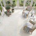 Capri Limestone Tile 18x18 Honed — Sunroom floor