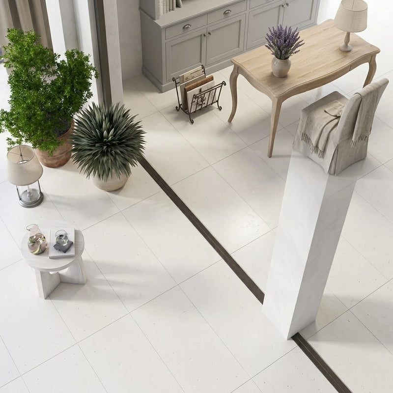 Capri Limestone Tile 18x36 Brushed — Living Room floor