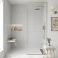 Capri Limestone Tile 18x36 Honed — Bathroom shower wall