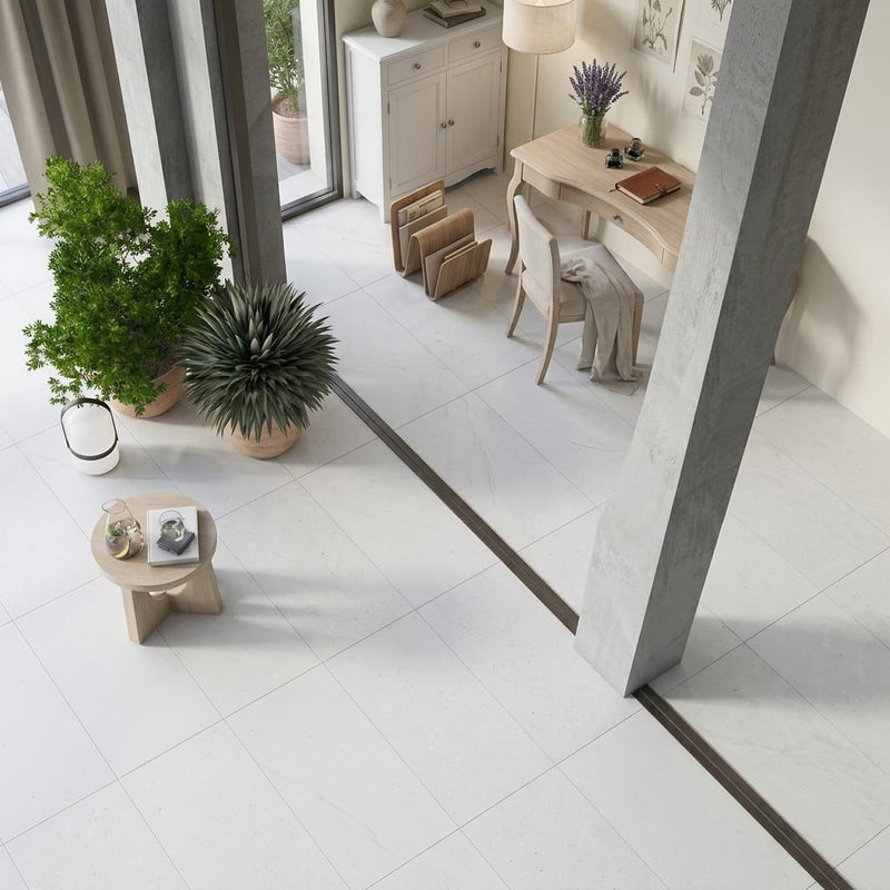 Capri Limestone Tile 18x36 Honed — Living Room floor