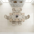 Capri Limestone Tile 24x24 Honed — Dining Room floor