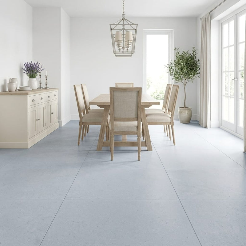 Capri Limestone Tile 36x36 Honed — Dining Room floor