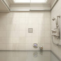 Capri Limestone Tile 6x6 Honed — Bathroom shower floor