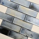 Carbonita 2x6 Subway Misc. Glass Mosaic Tile