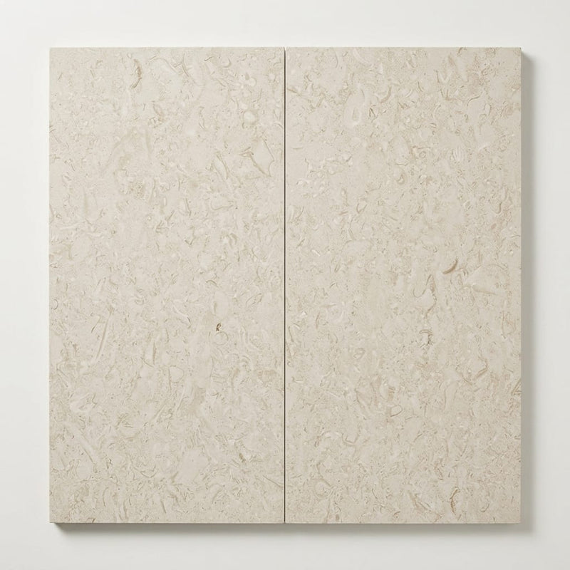 Cardinal Beige 18x36 Honed Limestone Tile close-up