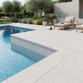 Cardinal Beige Limestone Coping 12x24 Eased 5 cm pool coping — Swimming Pool pool edge drop-face coping