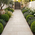 Cardinal Beige Limestone Paver 16x24 Tumbled — Garden path