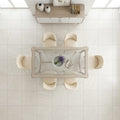Cardinal Beige Limestone Tile 24x24 Honed — Dining Room floor