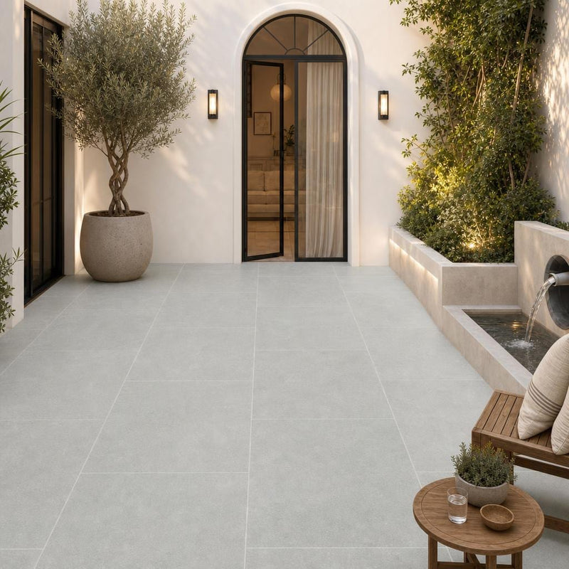 Caribbean Blue 24x30 3CM Natural Limestone Paver 24x36 — Courtyard paving