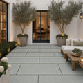 Caribbean Blue 24x48 1.25 Inch Natural Limestone Paver — Courtyard paving