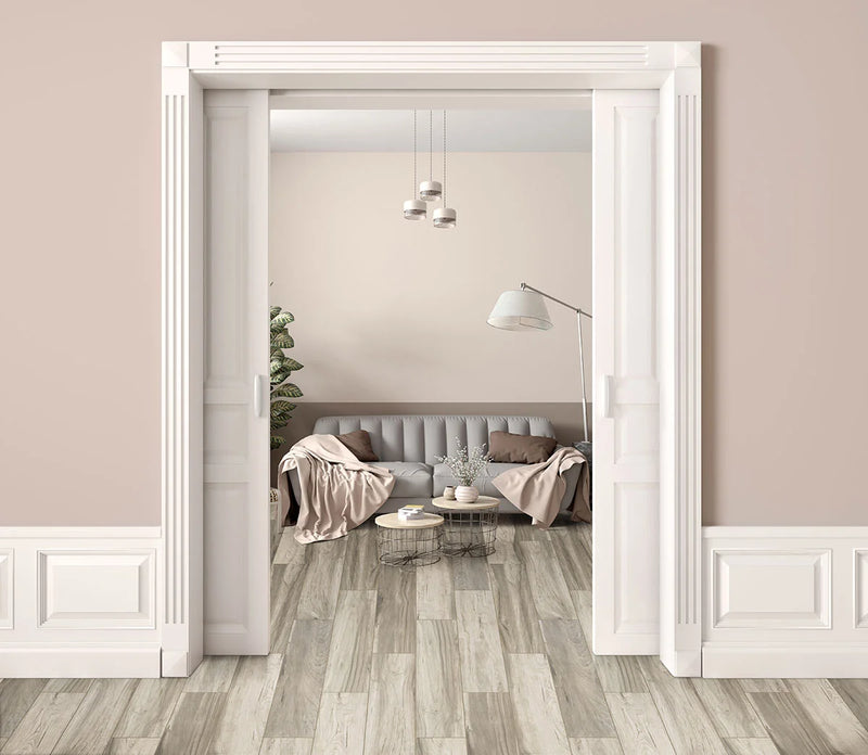 Carolina Timber Beige 6x24 Plank Matte Porcelain Wood Look Floor Tile