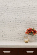 Carrara Penny Round Matte Misc. Porcelain Mosaic Tile