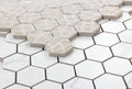 Carrara Premium 2x2 Hexagon Pre Matte Marble Look Porcelain Mosaic