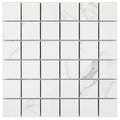 Carrara Premium 2x2 Pre Matte Marble Look Porcelain Mosaic