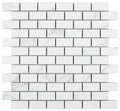 Carrara Premium Brick Pre Matte Marble Look Porcelain Mosaic
