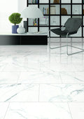 Carrara Premium 12x24 Pre Matte Marble Look Porcelain Tile
