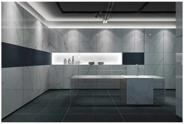 Carrara Premium 12x24 Pre Matte Marble Look Porcelain Tile