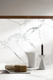 Carrara Premium 12x24 Pre Matte Marble Look Porcelain Tile