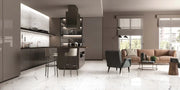 Carrara Premium 24x24 Pre Polished Marble Look Porcelain Tile