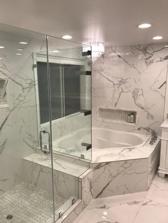 Carrara Premium 24x24 Pre Polished Marble Look Porcelain Tile