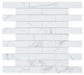 Carrara Premium 3x12 Bullnose Pre Polished Marble Look Porcelain Trim