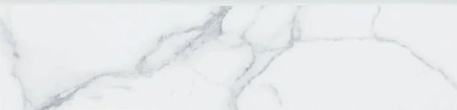 Carrara Premium 3x12 Bullnose Pre Polished Marble Look Porcelain Trim