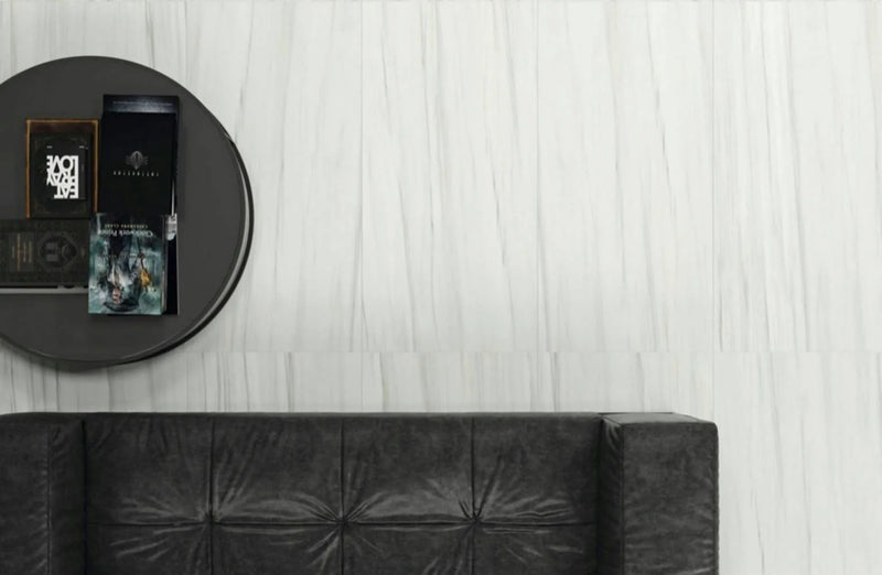 Carrara Select 2.0 Carrara Zebrino 24x48 Polished Porcelain Tile