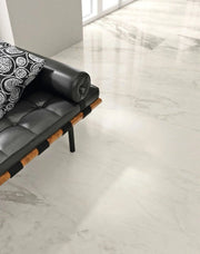 Carrara Select 2.0 Carrara Zebrino 24x48 Polished Porcelain Tile