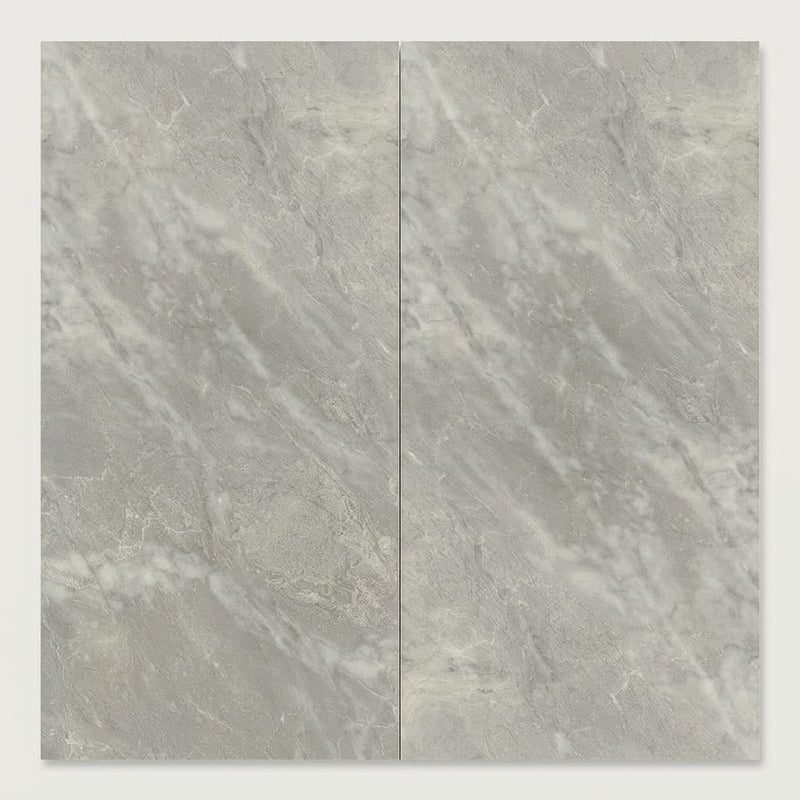 Carrara Select Blu Polished 24x48 Porcelain Tile close-up