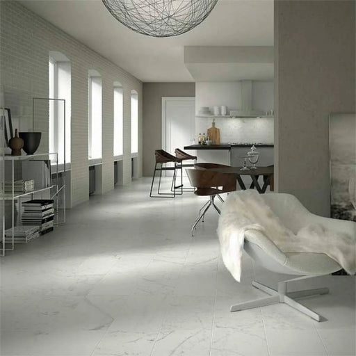 Marmo Bianco 12x24 Matte Marble Tile
