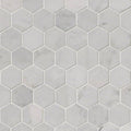 Carrara White 2 Hexagon Polished Marble Mosaic Tile