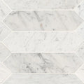 Carrara White 3x12 Picket Honed Marble Tile