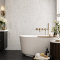 Carrara White 3x12 Picket Honed Marble Tile 4x12 — Bathroom wall