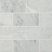 Carrara White 3x6 Polished Marble Tile