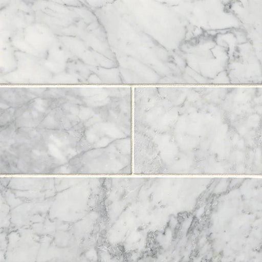 Carrara White 4x12 Polished Marble Tile