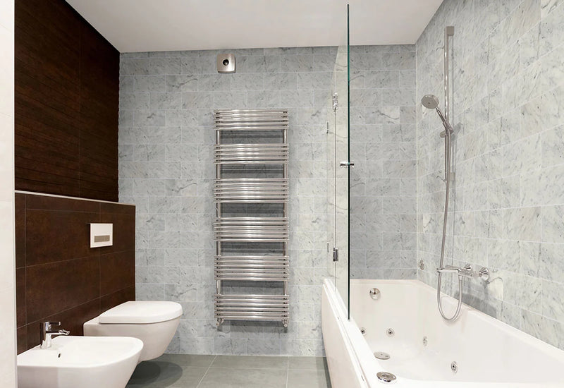 Carrara White 6x12 Polished Marble Tile