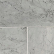 Carrara White 6x12 Polished Marble Tile