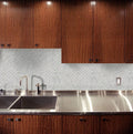 Carrara White Basketweave Pattern Polished Marble Mosaic Tile