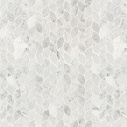 Carrara White Blanco Pattern Honed Marble Mosaic Tile