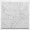 Carrara White (C) 12x12 Honed Marble Tile close-up