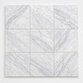 Carrara White (C) 12x12 Polished Marble Tile close-up